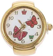 [OATIPHO] Ring Finger Watch Fidget Ring Digital Watch for Women Finger Ring Watch Fashion Watches for Women Stopwatch Mini Elastic Watch Rings for Women Decorative Watch Kit Metal Golden