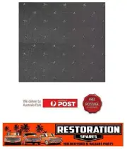 HOLDEN HK HT HG PANEL VAN BLACK stars ROOF HOOD LINING (2C)