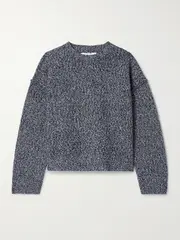 [Proenza Schouler White Label] Proenza Schouler White Label - Remy Cotton-blend Sweater - Blue - small small Blue