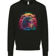 A Retro Hedgehog Kids Sweatshirt Jumper