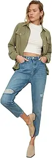 [Trendyol] Women's High Waisted Skinny Fit Mom Jeans