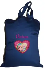 Tote / Shopping Bag | Book / Library Bag | Frozen | Sister Heart |1st Name FREE