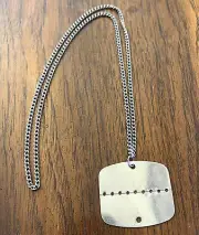 Lot Of 50 Original French Army Dog Tag W/ Chain Unused Military Issued RESELLERS