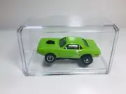 Johnny Lightning CUDA GREEN & AW chassis & Display case for AURORA AFX TYCO