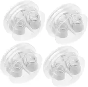 Gogogmee Elegant Earring Backs Soft Material Locking Backings Earring Stud Back Piercing Accessories for Women