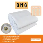 3.7Mx6.1M Durable White Canvas Tarp Tarpaulin Sun Water Dust Wind Resistant AUS