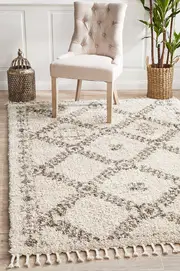 Rug Culture Natural Bohemian Modern Shag Rug