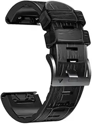 [DJDLFA] New 22/26mm Strap for Garmin Fenix 7 7X 6 6X Pro 5 5X Plus 3HR Smart Watch Leather + Silicone Fast Easyfit Wristband Bracelet