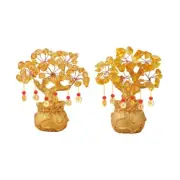 Citrine Crystal Tree Ornament For Boosting Financial Luck And Success
