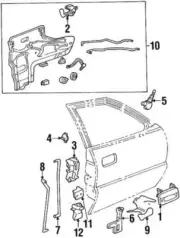 Genuine GM 1992-1995 Pontiac Bonneville Door Handle Illuminate Switch 16631621
