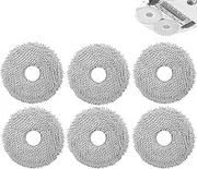 6 pcs Moppad for Roborock Q Revo/Q Revo Maxv/Q revo Master/Q revo S/Q Revo Pro / P10 Pro /P10 Robot Vacuum Cleaner Replacement Part, Microfiber Mop Pad Washable Wipes Accessory Set