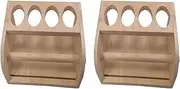 1/2 Paper Roll Holder - Wooden Drawing Paper Dispenser Roll, Paper Towel Roll Dispenser Art Supplies | Table Top Art Painting Paper Holder for Kids to Entertain Doodle & Wrap Painting