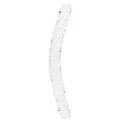 Shots Real Rock Crystal Clear 18 Inch Double Dildo - Clear