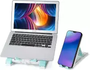 Laptop Stand Phone Stand Set for Desk, Ergonomic Computer Stand Laptop Riser, Ph