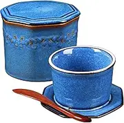 BoFuYuan French Butter Crock: Ceramics Butter Keeper With Lid, No More Hard Butter