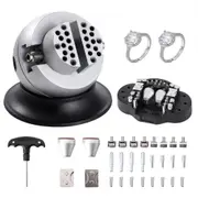 VEVOR Ball Vise, 3" Engraving Setting Tool, 360 Rotation Engraving Block Vise, 30 PCS Attachment Jewelry Engraving Block Tools Standard Block for Gem