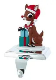 Rudolph The Red Nose Reindeer With Presents Stocking Holder