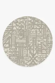 245' Round | Machine Washable Runner Rug | Kid & Pet Friendly | Indoor Rug | Lokal Natural Tufted Rug | Ruggable