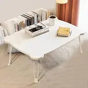 AUSHOPLAH Laptop Desk, Portable Computer Desk, Bed Laptop Desk for Work, Office, Reading, Writing, Eating, Bedroom Lapdesks A162 (White A, 60X40X35CM, Foldable, Portable)