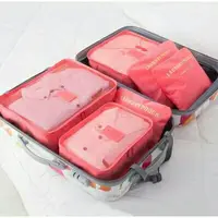 在飛比找蝦皮購物優惠-韓版 6件組 6件套 行李箱 整理袋 分裝袋 行李袋 盥洗包