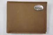 ZEP PRO Nebraska Huskers Crazy Horse Leather bifold Wallet Tin Gift Box