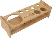 Wood Bartender Kit Stand Large Capacity Bartending Tool Storage Holder Bar Home