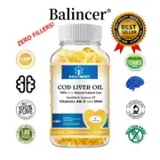 Cod Liver Oil 1200mg 30 To 120 Capsules Healthy Immune System Function