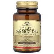 Solgar, Folate, 666 mcg DFE, 100 Tablets