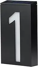 Solar House Number, Solar House Number Light LED Illuminated Address Plaque for Houses Address Numbers Solar Powered LED Address Sign for Home Villa Yard Street