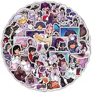 60ppcs Aphmau Stickers Cool Cartoon Game Stickers for Teen Computer,Funny Lovely Anime Vinyl Waterproof Stickers for Water Bottel Laptop Journal Guitar Travel Case