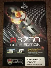 XFX R6750 CORE EDITION PCI Express 2.1 1GB DDR3 HD-675X-ZD BRAND NEW