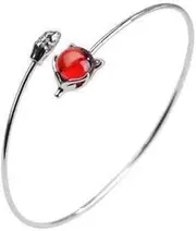 [FEATUR] Ladies Jewellery Gift,Silver Bracelets for Womens,Charm Bracelet, S925 Sterling Silver Red Red Agate Bracelet Fox Bracelet Bracelet Thin Simple Ethnic Style Jewelry red