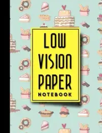 在飛比找博客來優惠-Low Vision Paper Notebook: Low