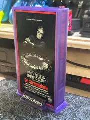 VHS "Now Playing" PURPLE Display Case! Display YOUR Video Cassette Tapes!