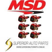 MSD Ignition Coil - Ford EcoBoost -3.5L V6 -3Pin Connector -Red -6-Pack 82576