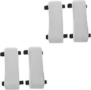 DOITOOL 2sets Chair Arm Pad Ergonomic Elbow Cushion for Office Gaming Chairs Comfortable Armrest Covers Quick Rebound Memory Foam for Long Term Use 2pcs*2