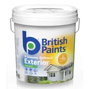 British Paints 4 Seasons Semi Gloss White Exterior Paint - 15L