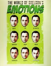 The World of Sheldons Emotions BAZINGA! Big Bang Theory Poster 11x14 Jim Parsons