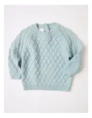 [Sprout] Diamond Knit Jumper in Cornflower
