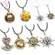 One Piece Necklace Anime Luffy Metal Pendant Chain Gift With Box For Adults Kids