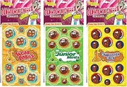 Dr. Stinky's Scratch N Sniff Stickers 3-Pack- Charleston Chew Sugar Babies Junior Mints
