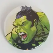 Incredible Hulk 1.5 inch bespoke pin backed Badge. *