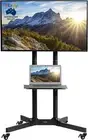 Mobile TV Cart for 32 to 83 Inch Screens up to 50Kg, LCD LED OLED 4K Smart Flat
