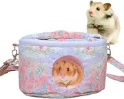 Hamster Carrier Cage | Portable Small Animal Carrier Pouch,Waterproof Lightweight Cage with Adjustable Shoulder Strap for Chinchilla Hedgehog Bunny