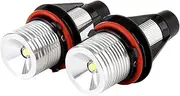 Ricoy 2x 5W For E39 E53 E60 E61 E64 E65 E66 E87 X3 X5 LED Angel Eye Halo Ring Marker Side Light White LED Bulb(Pack of 2) E39