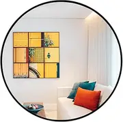 Oruii Round Bathroom Mirror, Round Mirror 70cm, Circle Mirror, Round Wall Mirror, Circular Wall Mounted Mirrors for Bathroom, Living Room, Vanity, Hallway.