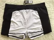 BRAS N THINGS AUTHENTIC PLAYBOY MONOCHROME ACTIVE SHORTS SIZE 8 NEW WITH TAGS