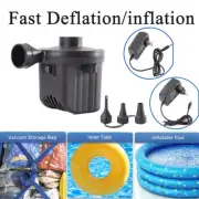12V Electric Air Pump Air Mattress Inflatables Couch Pool Floats Portable Pump