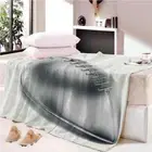 Grey Gloves Stable Light Sky 3D Warm Plush Fleece Blanket Picnic Sofa Couch
