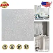 Frosted Glass Privacy Window Film - 96% UV Protection, Easy Static Cling